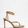 4th & Reckless Ramona Heels Nude Croc