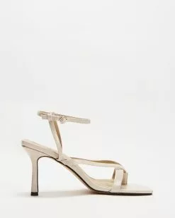 4th & Reckless Nahla Heeled Sandals Cream