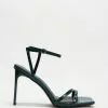 4th & Reckless Percy Heeled Sandals Teal Croc