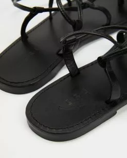 AERE Ankle Tie Leather Sandals Black Leather -Sandals Sales Shop http3A2F2Fstatic.theiconic.com .au2Fp2Faere 0058 4861111 3