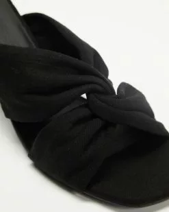 AERE Twisted Linen Block Heels Black Linen -Sandals Sales Shop http3A2F2Fstatic.theiconic.com .au2Fp2Faere 0087 5137621 4