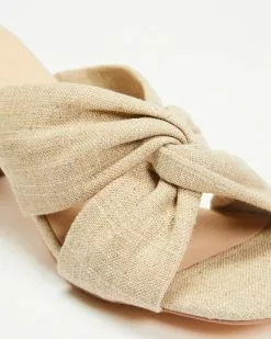 AERE Twisted Linen Block Heels Natural Linen -Sandals Sales Shop http3A2F2Fstatic.theiconic.com .au2Fp2Faere 0161 6137621 4