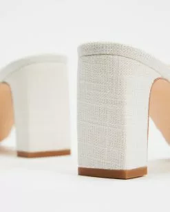 AERE Twisted Linen Block Heels White Linen -Sandals Sales Shop http3A2F2Fstatic.theiconic.com .au2Fp2Faere 0192 7137621 3