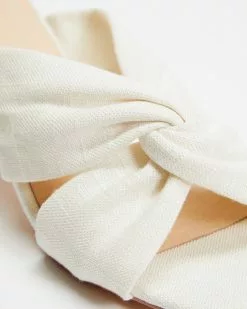 AERE Twisted Linen Block Heels White Linen -Sandals Sales Shop http3A2F2Fstatic.theiconic.com .au2Fp2Faere 0193 7137621 4