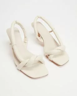 AERE Twisted Padded Tube Heels Cream Leather -Sandals Sales Shop http3A2F2Fstatic.theiconic.com .au2Fp2Faere 0762 6912041 3