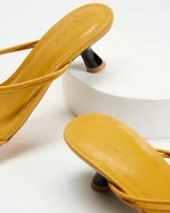 AERE Knotted Strap Heels Saffron Leather -Sandals Sales Shop http3A2F2Fstatic.theiconic.com .au2Fp2Faere 1146 2403231 3