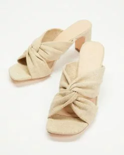 AERE Twisted Linen Block Heels Natural Linen -Sandals Sales Shop http3A2F2Fstatic.theiconic.com .au2Fp2Faere 2189 6137621 3