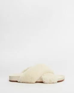AERE Wool Crossover Slides Off White Wool & Suede -Sandals Sales Shop http3A2F2Fstatic.theiconic.com .au2Fp2Faere 3261 4670421 3