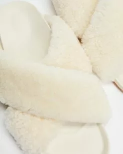 AERE Wool Crossover Slides Off White Wool & Suede -Sandals Sales Shop http3A2F2Fstatic.theiconic.com .au2Fp2Faere 3261 4670421 5