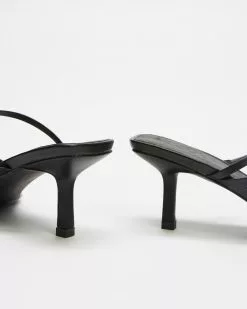 AERE Asymmetrical Strappy Leather Toe Post Heels Black Leather -Sandals Sales Shop http3A2F2Fstatic.theiconic.com .au2Fp2Faere 3280 3996321 3