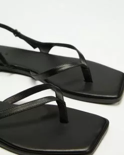 AERE Fine Ankle Strap Leather Sandals Black Leather -Sandals Sales Shop http3A2F2Fstatic.theiconic.com .au2Fp2Faere 3881 4232041 3