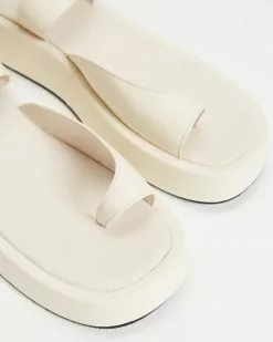 AERE Asymmetrical Buckle Sandals Cream Leather -Sandals Sales Shop http3A2F2Fstatic.theiconic.com .au2Fp2Faere 4185 7460431 3