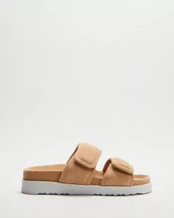 AERE Terry Adjustable Slides Tan -Sandals Sales Shop http3A2F2Fstatic.theiconic.com .au2Fp2Faere 5454 9262241 3