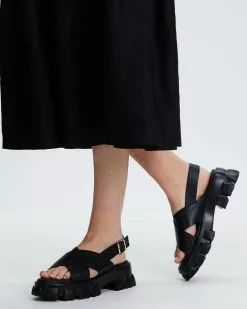 AERE Chunky Cleated Sandals Black Leather -Sandals Sales Shop http3A2F2Fstatic.theiconic.com .au2Fp2Faere 5725 2560431 5