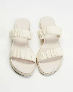 AERE Ruched Strap Espadrille Slides Cream Leather -Sandals Sales Shop http3A2F2Fstatic.theiconic.com .au2Fp2Faere 5939 5360431 3