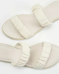 AERE Ruched Strap Espadrille Slides Cream Leather -Sandals Sales Shop http3A2F2Fstatic.theiconic.com .au2Fp2Faere 5939 5360431 5