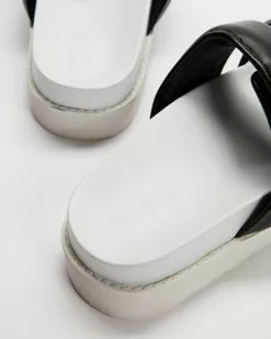 AERE Adjustable Leather Slides Black Leather -Sandals Sales Shop http3A2F2Fstatic.theiconic.com .au2Fp2Faere 6550 9460431 4