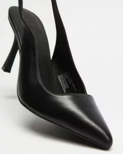 AERE Leather Tie Slingback Heels Black Leather -Sandals Sales Shop http3A2F2Fstatic.theiconic.com .au2Fp2Faere 6607 7812041 3