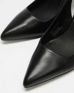 AERE Leather Tie Slingback Heels Black Leather -Sandals Sales Shop http3A2F2Fstatic.theiconic.com .au2Fp2Faere 6607 7812041 4