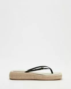 AERE Linen Thong Sandals Natural Linen -Sandals Sales Shop http3A2F2Fstatic.theiconic.com .au2Fp2Faere 6609 4560431 3