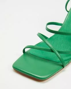 AERE Leather Twist Wrap Heels Green Leather -Sandals Sales Shop http3A2F2Fstatic.theiconic.com .au2Fp2Faere 7223 2812041 5