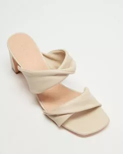 AERE Twisted Double Strap Leather Heels Cream Leather -Sandals Sales Shop http3A2F2Fstatic.theiconic.com .au2Fp2Faere 7480 2670421 3