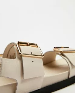 AERE Buckle Leather Footbed Sandals Cream Leather -Sandals Sales Shop http3A2F2Fstatic.theiconic.com .au2Fp2Faere 8783 4174631 4