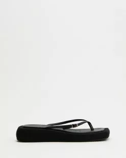 AERE Linen Thong Sandals Black Linen -Sandals Sales Shop http3A2F2Fstatic.theiconic.com .au2Fp2Faere 8988 6560431 3