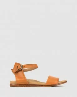 Airflex Steel Leather Footbed Sandals Tan