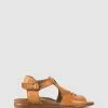 Airflex Savannah Leather Footbed Sandals Tan