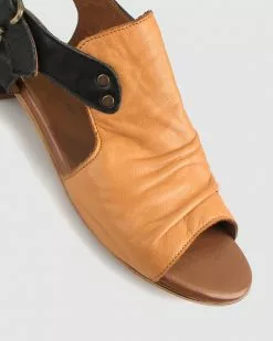 Airflex Whisk Low Block Heel Sandals Tan/Black -Sandals Sales Shop http3A2F2Fstatic.theiconic.com .au2Fp2Fairflex 1068 9990441 4