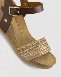 Airflex Donna Cork Wedge Sandals Gold -Sandals Sales Shop http3A2F2Fstatic.theiconic.com .au2Fp2Fairflex 8389 4741251 4