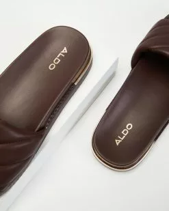 ALDO Acaswen Quilted Slides Dark Brown -Sandals Sales Shop http3A2F2Fstatic.theiconic.com .au2Fp2Faldo 3118 7749821 4