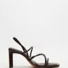 ALDO Jennifer Heeled Sandals Dark Brown