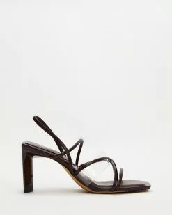 ALDO Jennifer Heeled Sandals Dark Brown