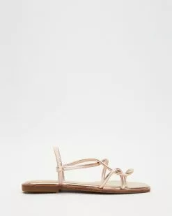 ALDO Toosieflex Strappy Sandals Rose Gold
