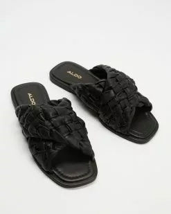 ALDO Wovina Slides Black