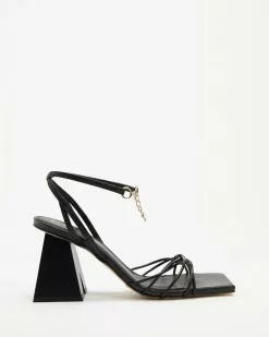 Alohas Sandals Cactus Heels Black