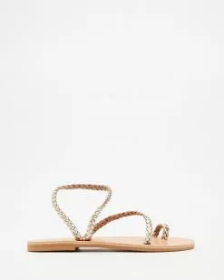 Ammos Clio Sandals Gold