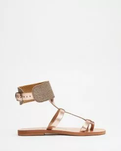 Ammos Xenia Sandals Metallic