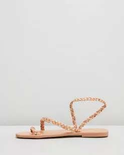 Ammos Clio Sandals Tan & Gold -Sandals Sales Shop http3A2F2Fstatic.theiconic.com .au2Fp2Fammos 7853 195379 4