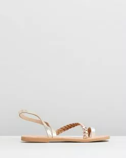 Ammos Alcyone Sandals Silver, Rose Gold & Gold