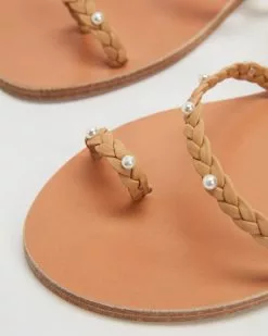 Ancient Greek Sandals Eleftheria Pearls Natural -Sandals Sales Shop http3A2F2Fstatic.theiconic.com .au2Fp2Fancient greek sandals 1415 6498531 3