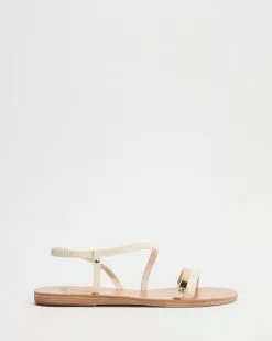 Ancient Greek Sandals Goudi Off White