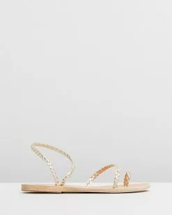 Ancient Greek Sandals Eleftheria Sandal Platinum