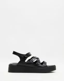 Ancient Greek Sandals Atremisa All Black