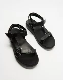 Ancient Greek Sandals Poria Comfort Sandal Black