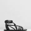 Ancient Greek Sandals Satira Sandal Black