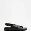 Assembly Label Crossover Sandals - Women's Black