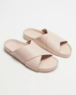 Assembly Label Crossover Slides Pink Clay